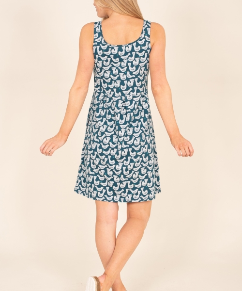 Organic Cotton Geo Birds Dress